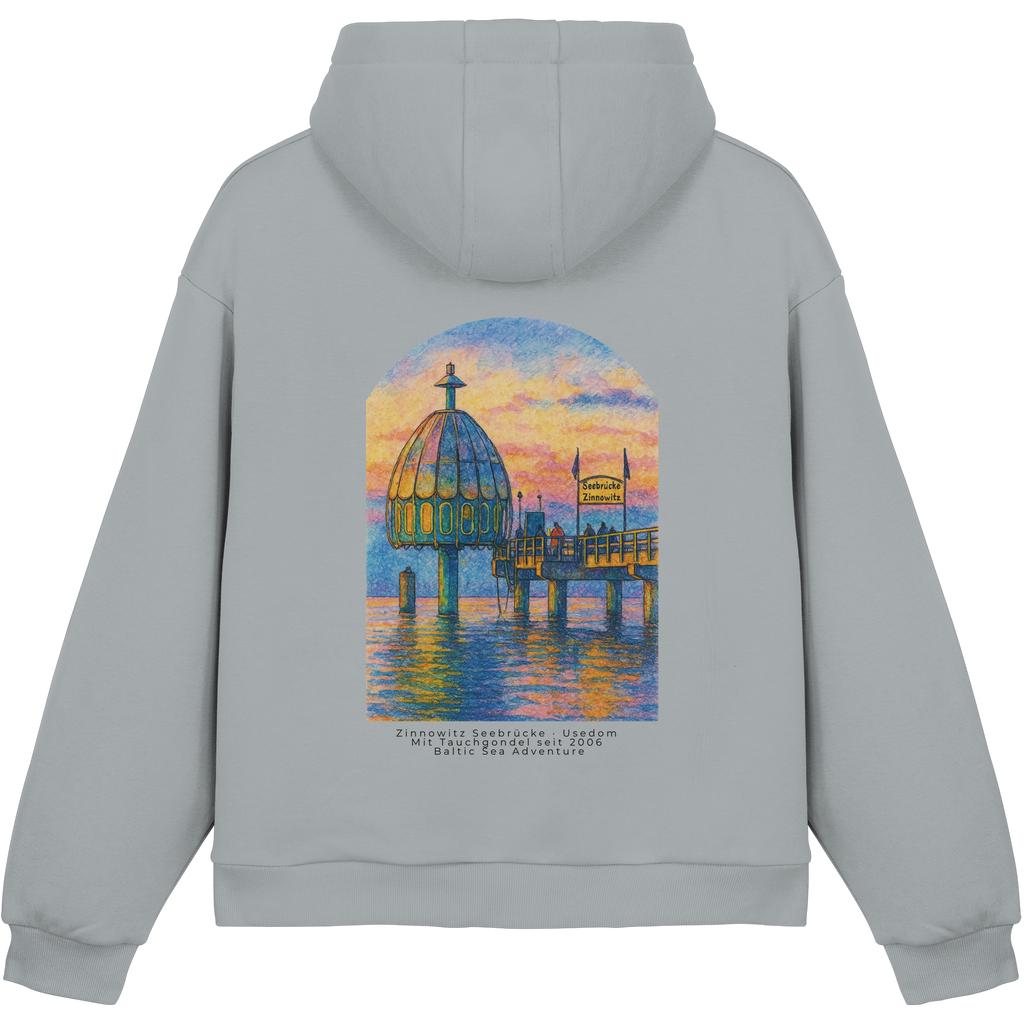 Zinno - Seebrücke - Fluffy Boxcut Hoodie