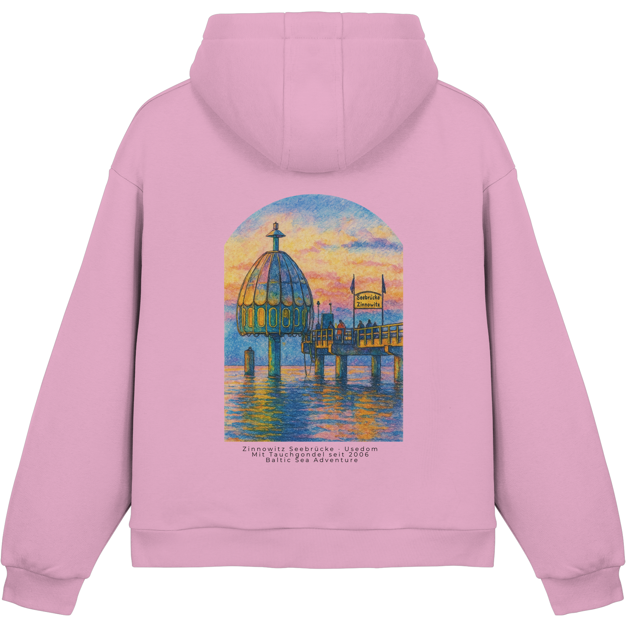 Zinno - Seebrücke - Fluffy Boxcut Hoodie