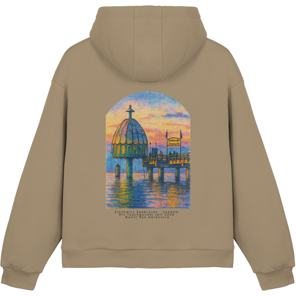 Zinno - Seebrücke - Fluffy Boxcut Hoodie