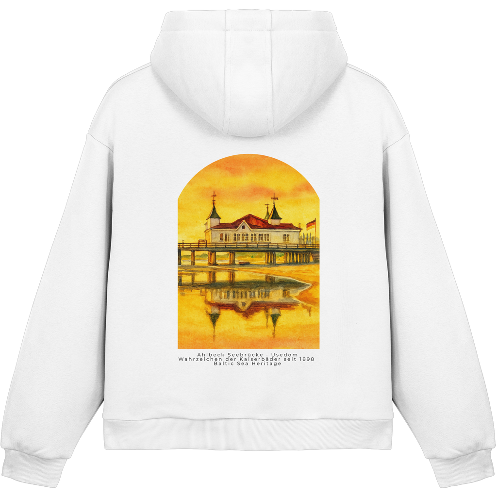 Seebrücke Ahlbeck - Fluffy Boxcut Hoodie