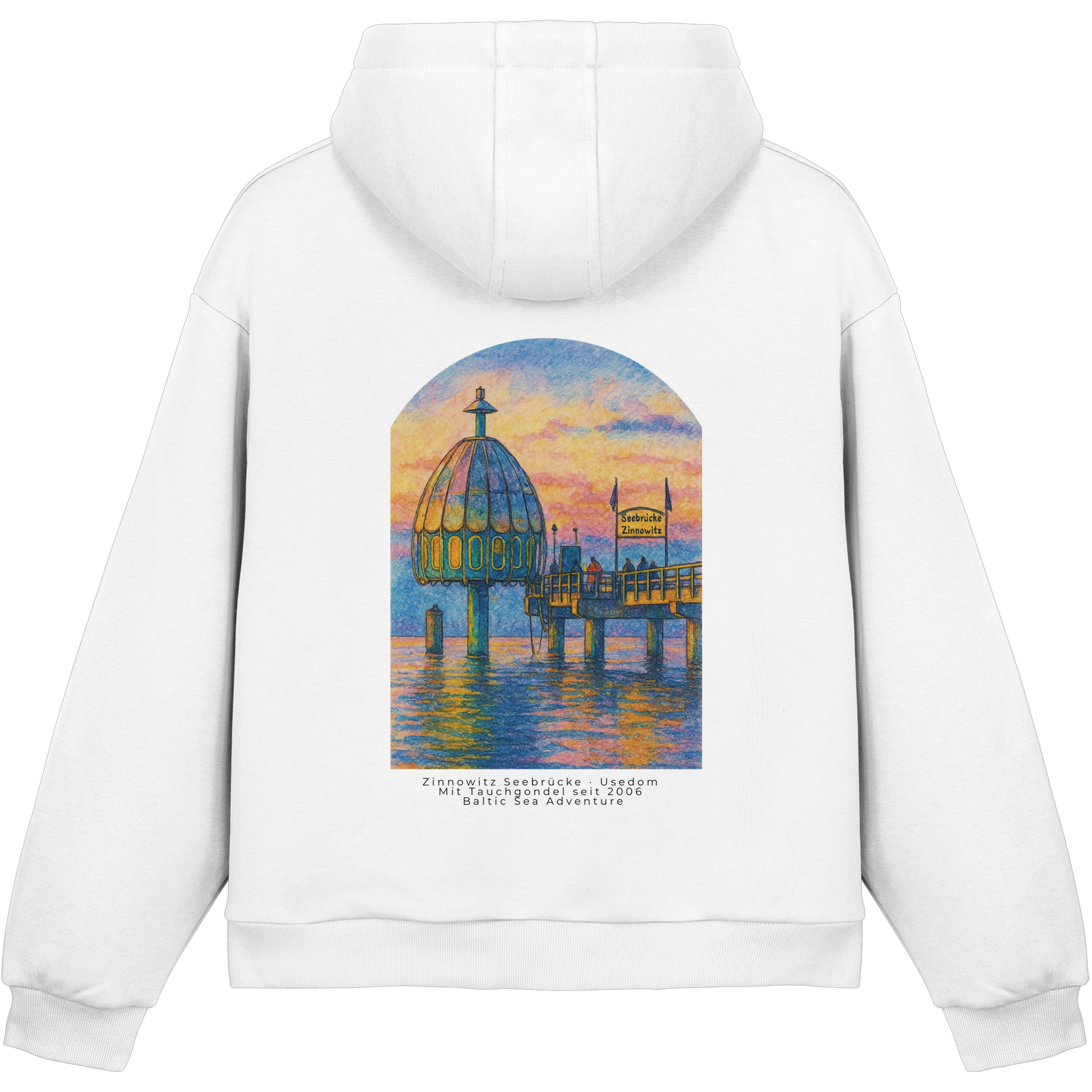 Zinno - Seebrücke - Fluffy Boxcut Hoodie