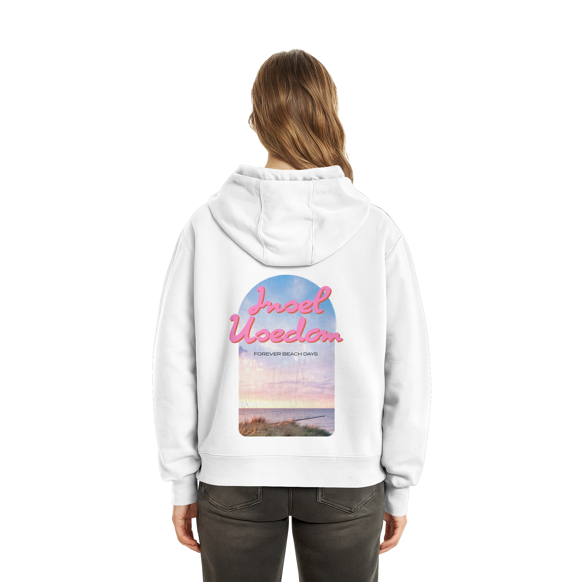 Forever Beach Days – Insel Usedom - Fluffy Boxcut Hoodie