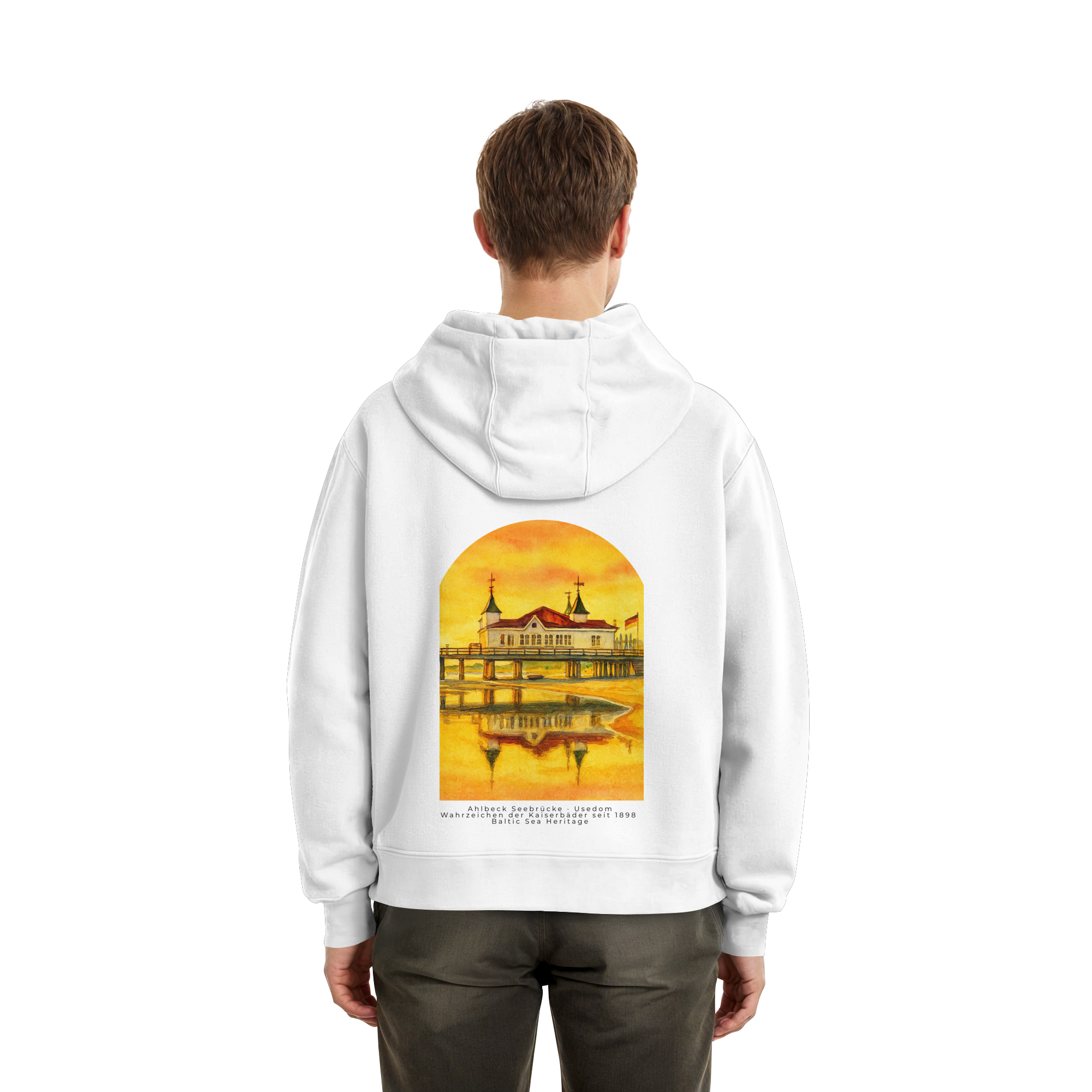 Seebrücke Ahlbeck - Fluffy Boxcut Hoodie