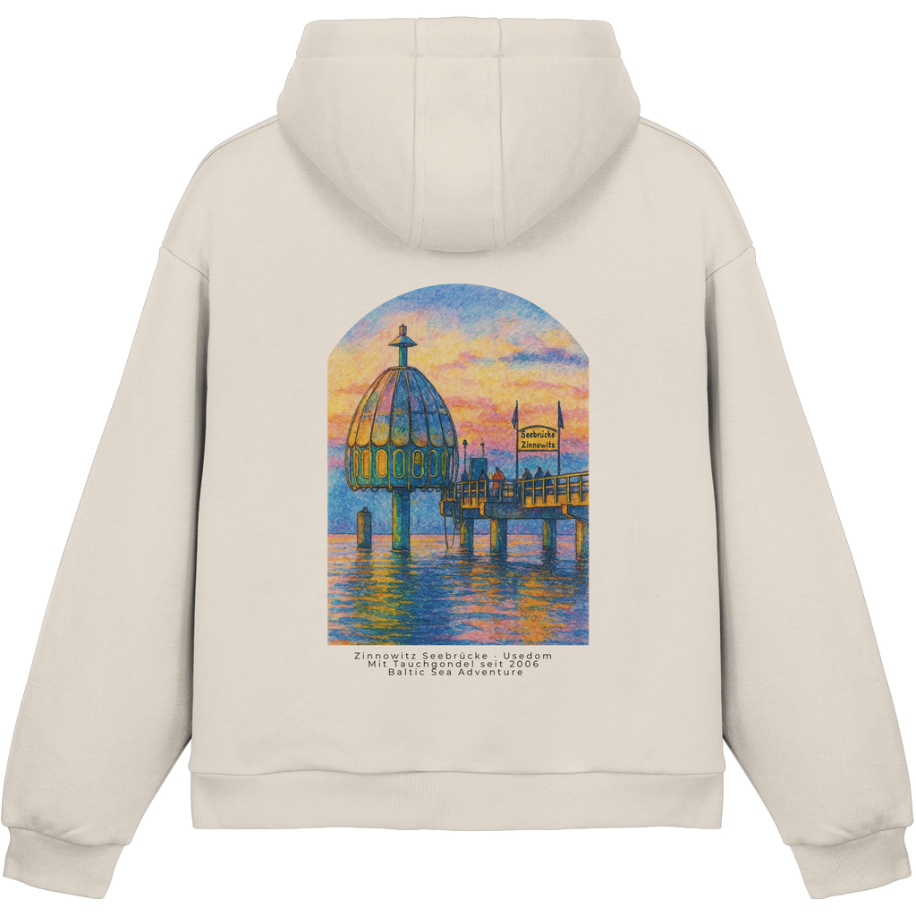 Zinno - Seebrücke - Fluffy Boxcut Hoodie