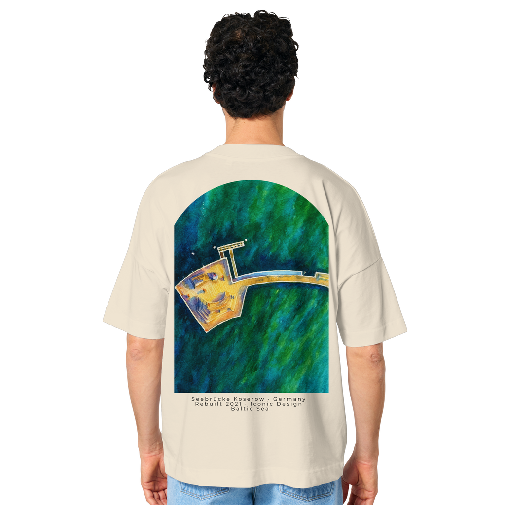 Koserow - Seebrücke - Organic Oversize Shirt