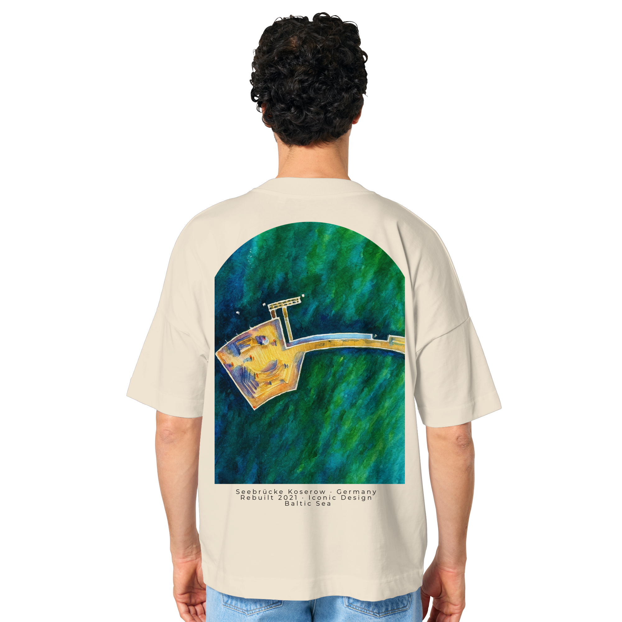 Koserow - Seebrücke - Organic Oversize Shirt