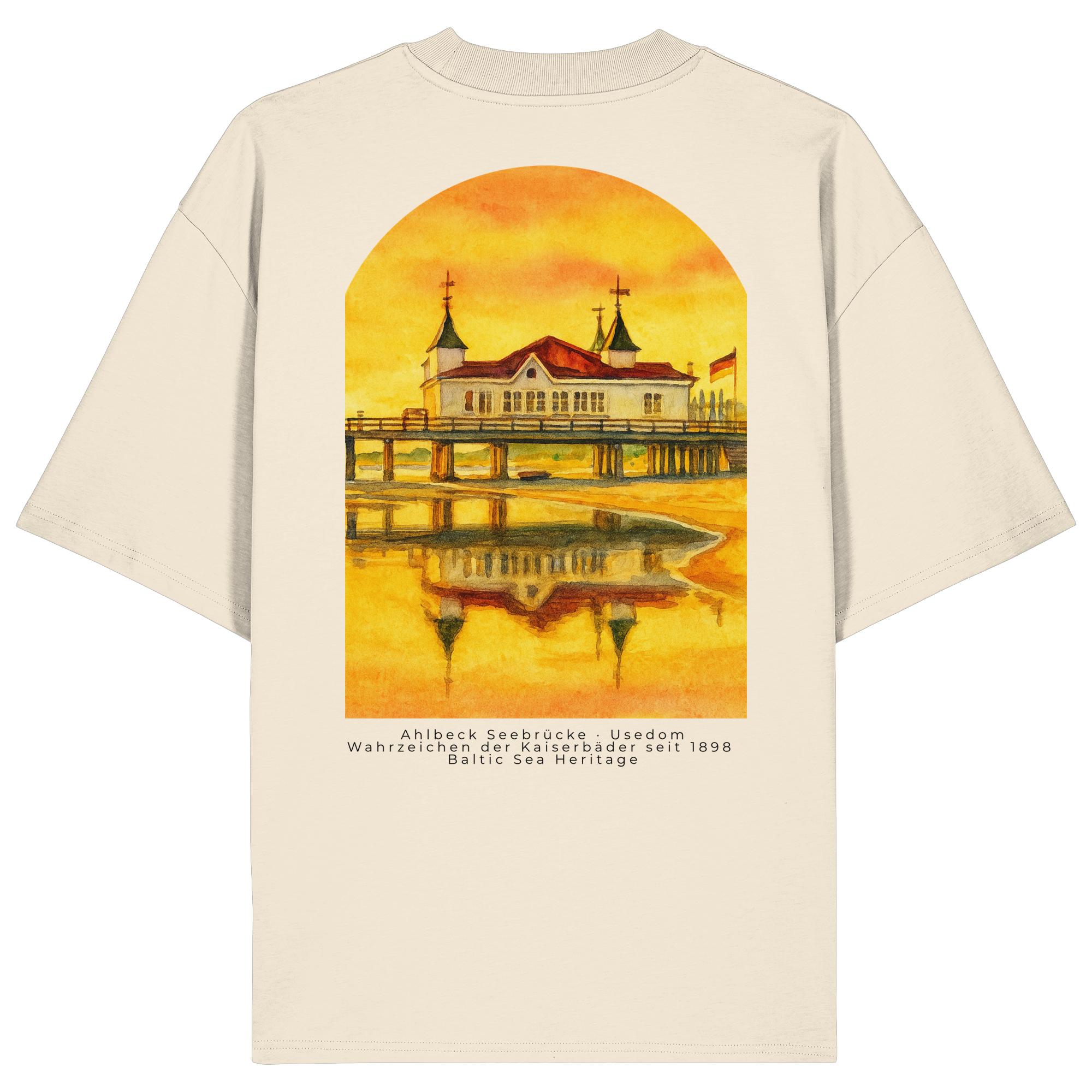 Seebrücke Ahlbeck - Organic Oversize Shirt