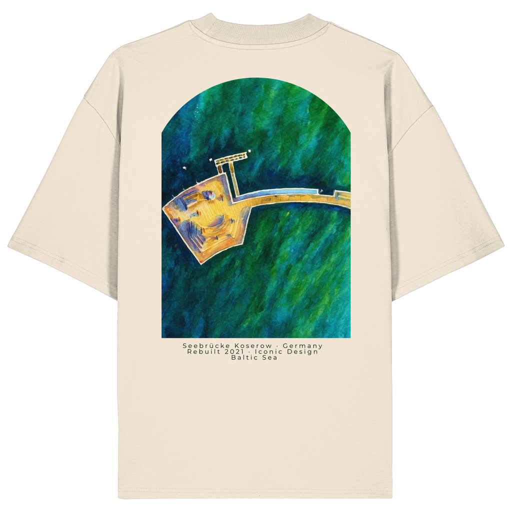 Koserow - Seebrücke - Organic Oversize Shirt