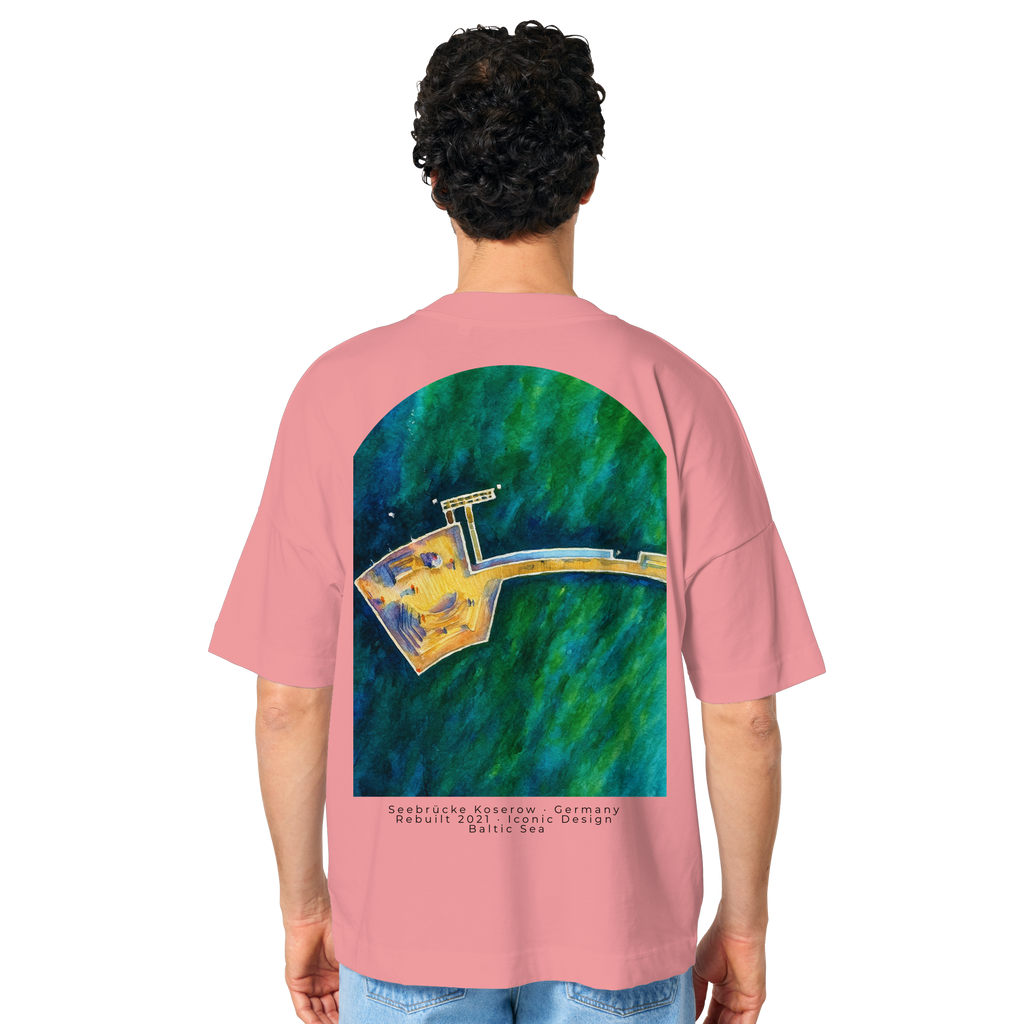 Koserow - Seebrücke - Organic Oversize Shirt