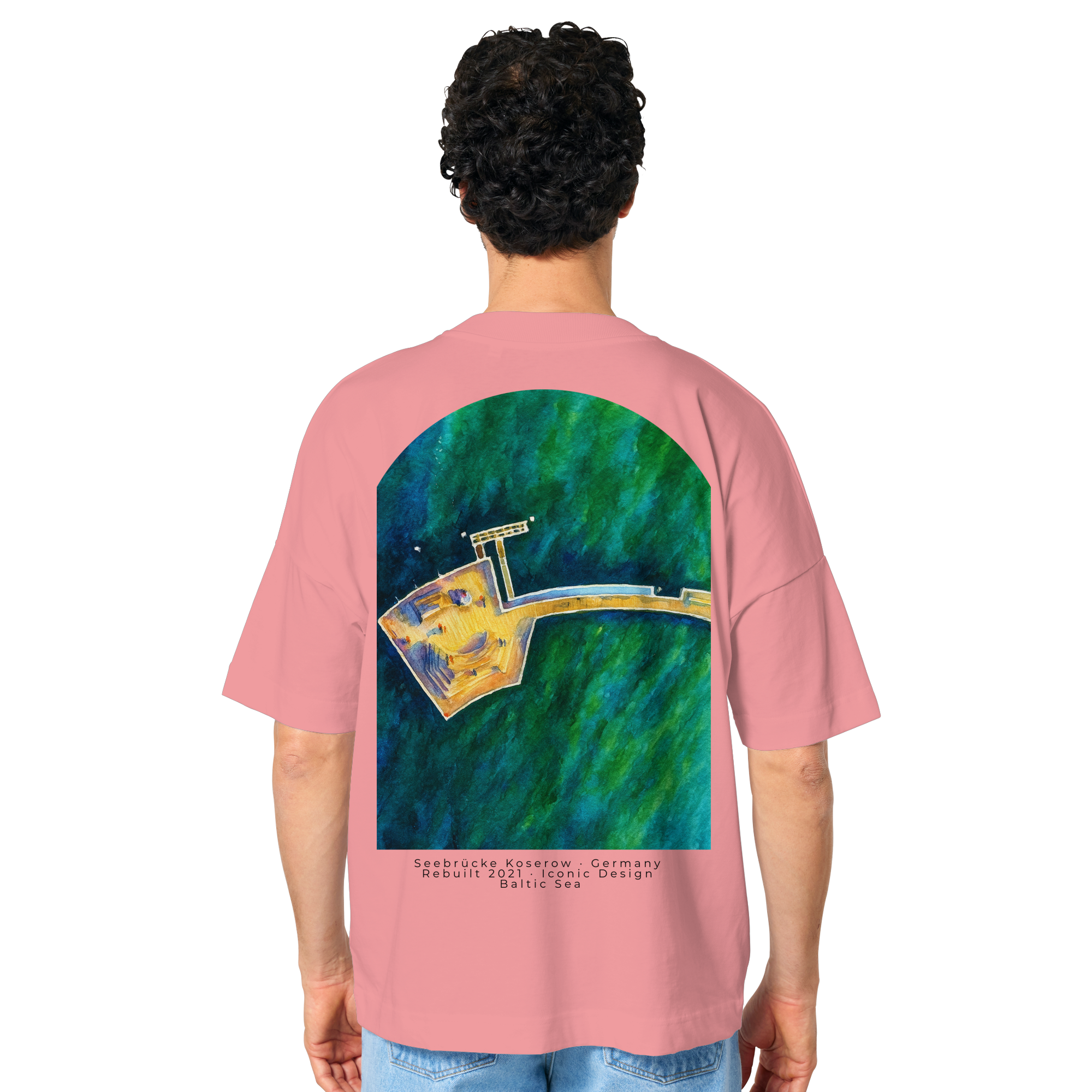 Koserow - Seebrücke - Organic Oversize Shirt