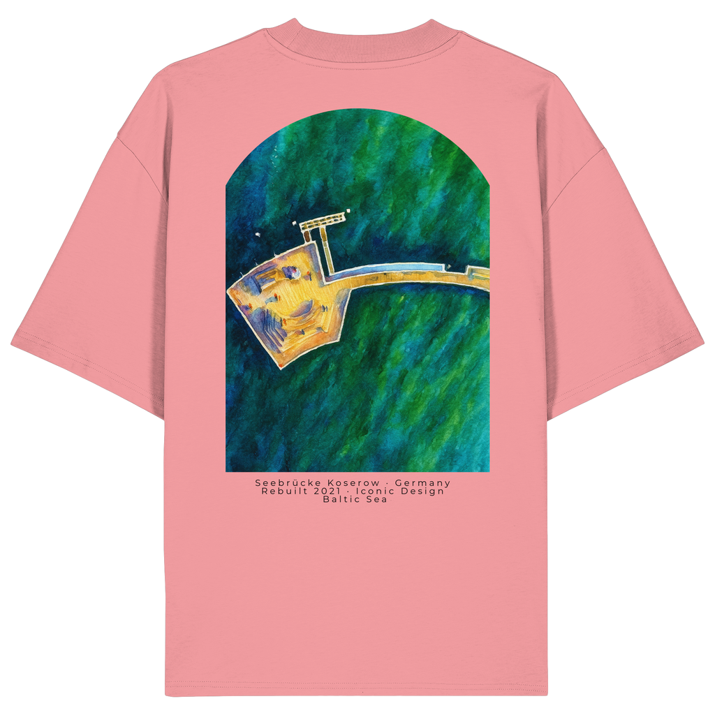 Koserow - Seebrücke - Organic Oversize Shirt