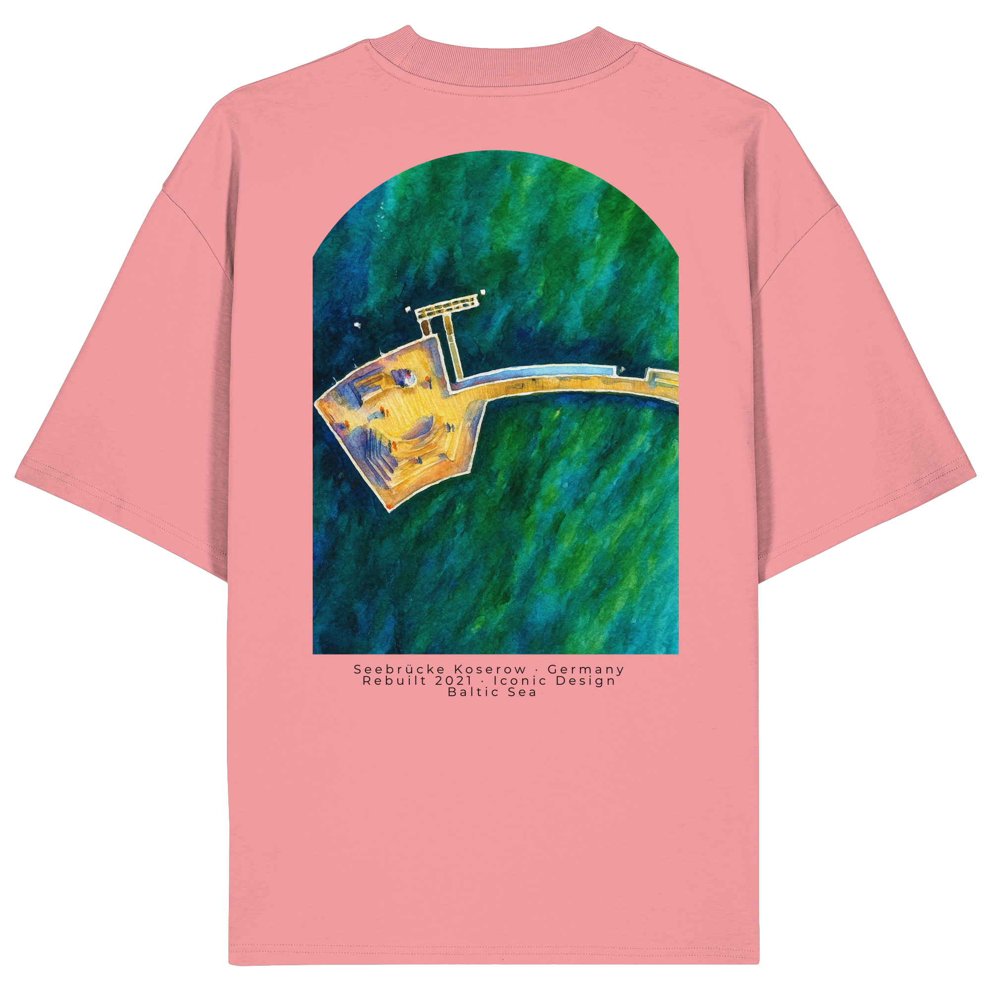 Koserow - Seebrücke - Organic Oversize Shirt