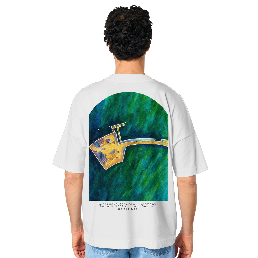 Koserow - Seebrücke - Organic Oversize Shirt
