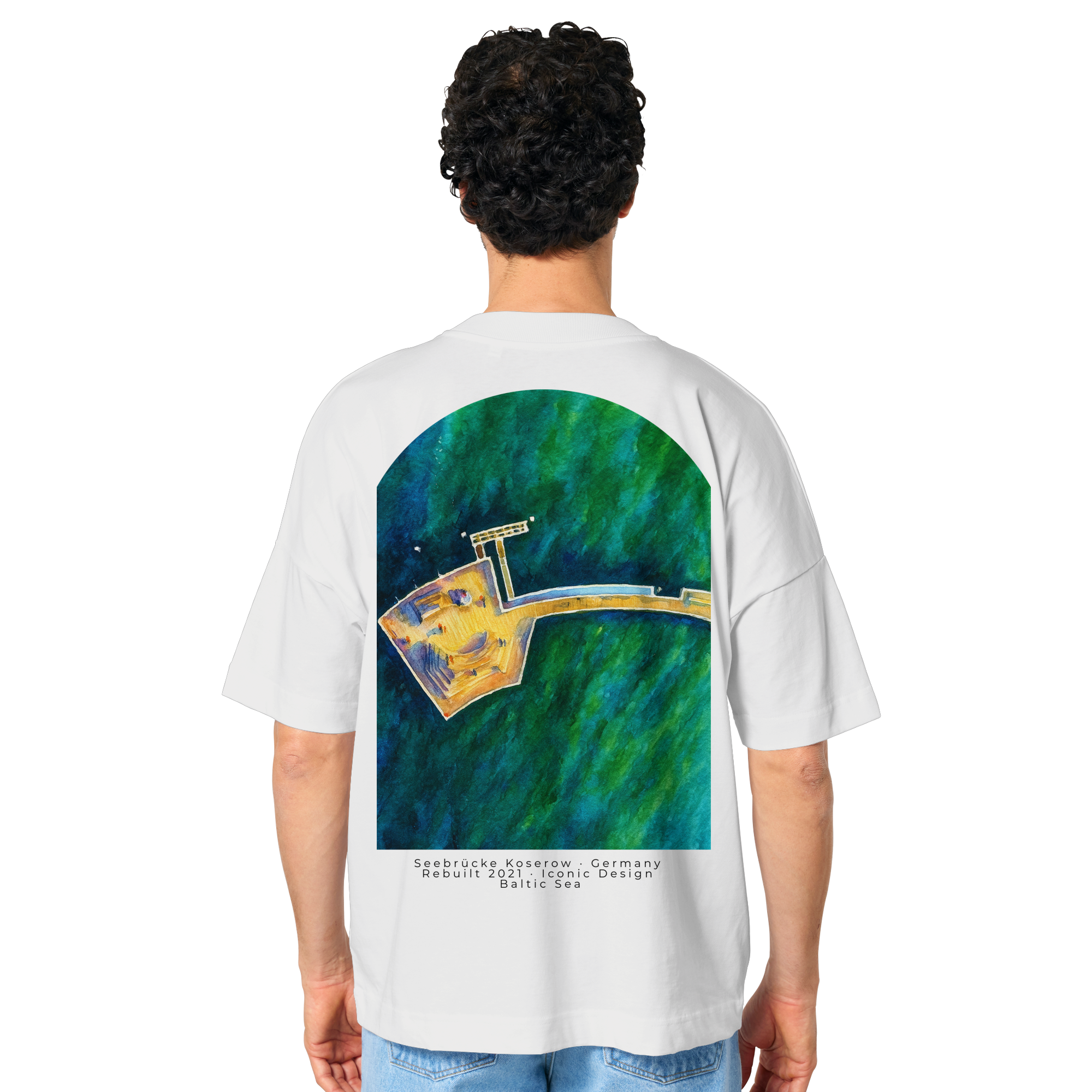 Koserow - Seebrücke - Organic Oversize Shirt