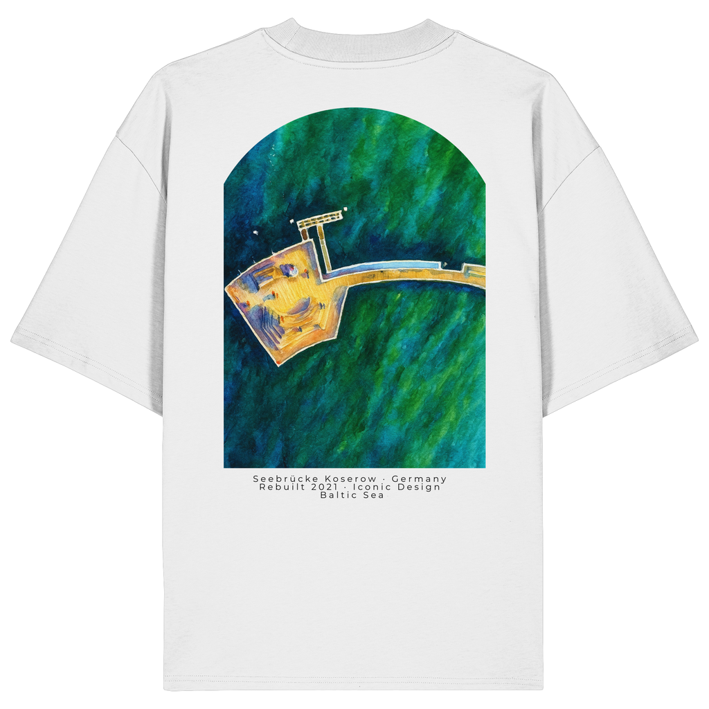Koserow - Seebrücke - Organic Oversize Shirt