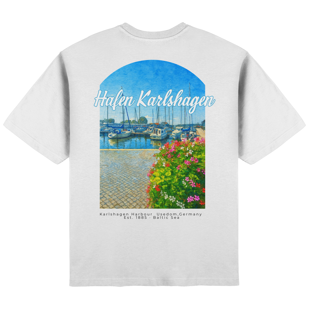 Karlshagener Hafen - Streetwear Oversized T-Shirt