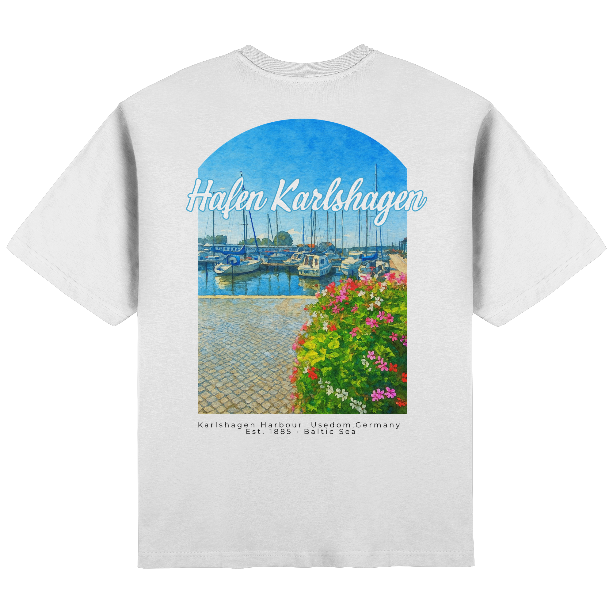 Karlshagener Hafen - Streetwear Oversized T-Shirt